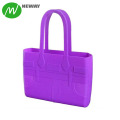 New Silicone Handbag Jelly Tote Bag Silicone Bags for Woman 1pc/poly Bag 100% Silicone Multicolor,can Be Customized Moulding